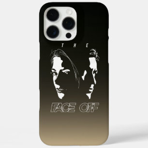 Coques iPhone 16 Pro Max Art de la silhouette de confrontation de visage hu
