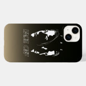 Coques Case-Mate iPhone Art de la silhouette de confrontation humaine | (Verso (horizontal))
