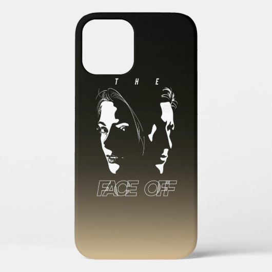 Coques Case-Mate iPhone Art de la silhouette de confrontation humaine | (Verso)