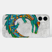 Coques Case-Mate iPhone Art de l'alligator tribal (Verso (horizontal))