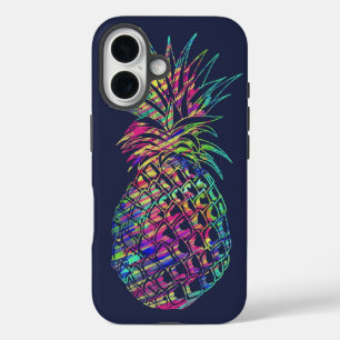 Coques iPhone 16 Art de l'ananas tropical coloré branché