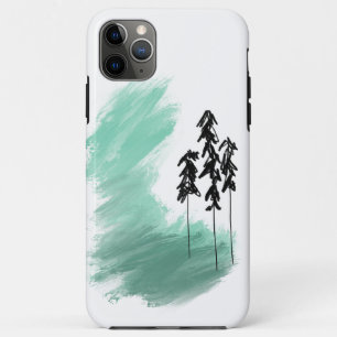 Case-Mate iPhone Case art de l'arbre vert scandinave simple moderne ment
