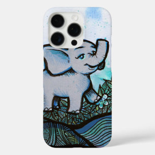 Coques iPhone 16 Pro Art de l'éléphant floral