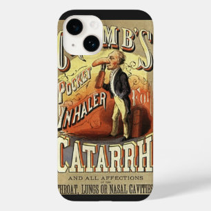 Coques Pour iPhone Art de l'étiquette vintage, inhalateur de poche co