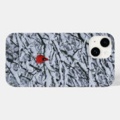 Coques Case-Mate iPhone Art de l'étui de téléphone Cardinal Rouge Oiseau H (Verso (horizontal))