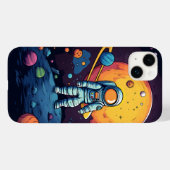 Coques Case-Mate iPhone Art de l'Explorateur d'espace (Verso (horizontal))