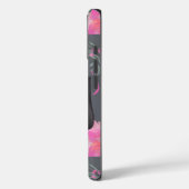 Coques Case-Mate iPhone Art de l'IA Rose en floraison (Verso / Gauche)