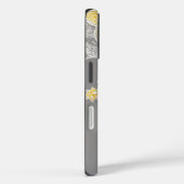Coques Case-Mate iPhone Art de l'IA Sunny Grey Lace (Verso / Droite)