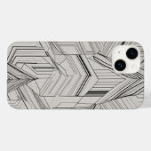 Coques Case-Mate iPhone Art de ligne triangles concentré (Verso (horizontal))