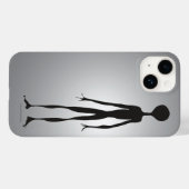 Coques Case-Mate iPhone Art de l'Imaginaire spatial Ombre blanc gris noir (Verso (horizontal))
