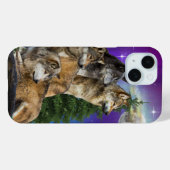 Coques Case-Mate iPhone Art de loup (Verso (horizontal))