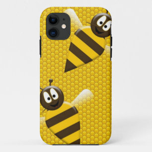 Etui iPhone Case-Mate Art de motif d'abeilles d'abeille d'or jaune de