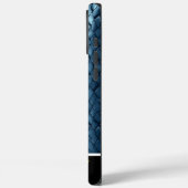 Coques Case-Mate iPhone Art de peau de serpent aux tons bleus (Verso / Gauche)