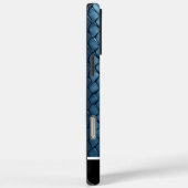 Coques Case-Mate iPhone Art de peau de serpent aux tons bleus (Verso / Droite)
