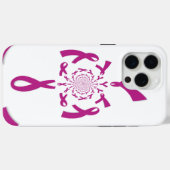 Coques Case-Mate iPhone Art de sensibilisation au cancer du sein Imprimer (Verso (horizontal))