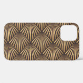 Coques Case-Mate iPhone Art Déco Abstrait : Elégance Or. (Verso (horizontal))