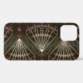 Coques Case-Mate iPhone Art déco antique, motif géométrique (Verso (horizontal))
