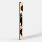 COQUES Case-Mate iPhone ART DÉCO BEAUTÉ MODE ROUGE RUBY GEMSTONE MONOGRAMM (Verso / Droite)