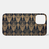 Coques Case-Mate iPhone Art Déco Black Gold : Retro. (Verso (horizontal))