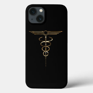 Etui iPhone 13 Art Deco Caduceus