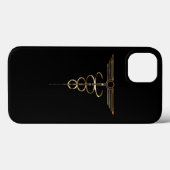 Coques Case-Mate iPhone Art Deco Caduceus (Verso (horizontal))