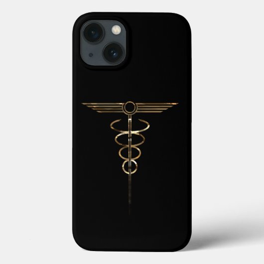Coques Case-Mate iPhone Art déco Caduceus (Verso)