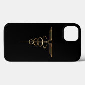 Coques Case-Mate iPhone Art déco Caduceus (Verso (horizontal))