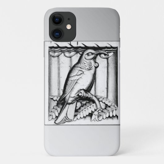 Coques Case-Mate iPhone Art Deco carved stone falcon - silver (Dos)