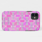 Coques Case-Mate iPhone Art Déco chic industriel - rose, mauve (Dos (Horizontal))