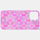Coques Case-Mate iPhone Art Déco chic industriel - rose, mauve (Verso / Droite)