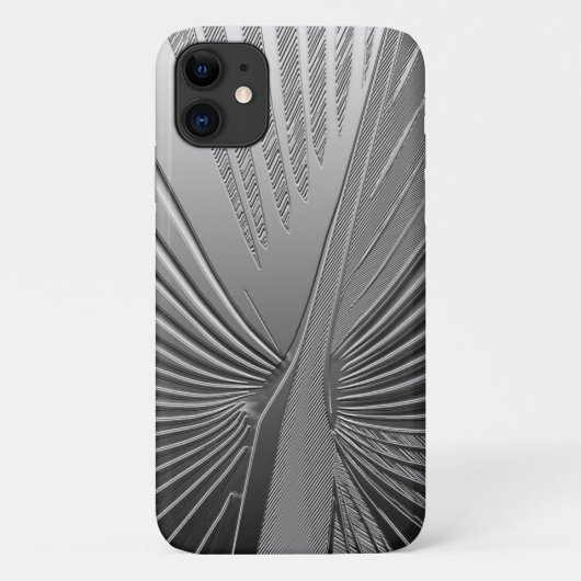 Coques Case-Mate iPhone Art Déco en feuille de palmier chrome Coque-coque (Dos)