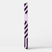 Coques Case-Mate iPhone Art déco géométrique - noir et rose (Verso / Droite)