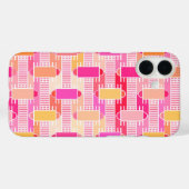 Coques Case-Mate iPhone Art Deco industrial chic - pink, peach, gold (Verso (horizontal))