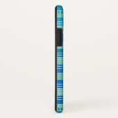 Coques Case-Mate iPhone Art Déco industriel chic - bleu doux (Dos/Droite)