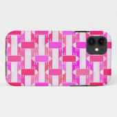 Coques Case-Mate iPhone Art Déco industriel chic - rose, fuchsia, orchidée (Dos (Horizontal))