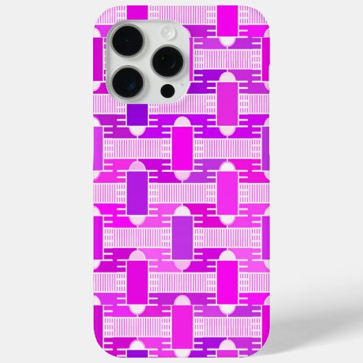 Coques Case-Mate iPhone Art Déco industriel chic, violet, orchidée, lavand (Verso)