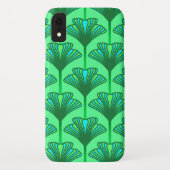 Coques Case-Mate iPhone Art Déco Lily, Jade Green et Turquoise (Dos)
