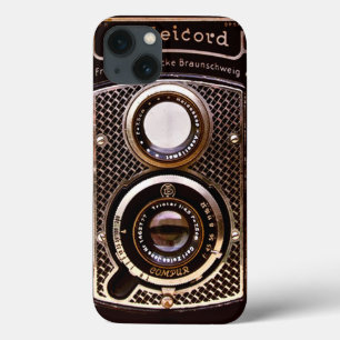 iPhone 13 Case Art déco vintage de rolleicord d'appareil-photo