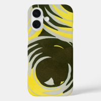 Art Déco vintage pochoir jazz cercles géométriques