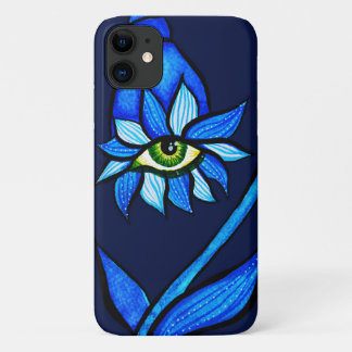 Case-Mate iPhone Case Art déplaisant de fleur éffrayante d'oeil dans le