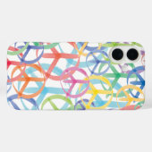 Coques Case-Mate iPhone Art des signes de paix (Verso (horizontal))