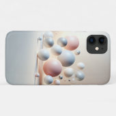 Coques Case-Mate iPhone Art des sphères flottantes 3D modernes - Pastel mi (Dos (Horizontal))