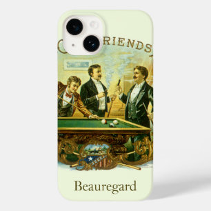Coques Pour iPhone Art d'étiquette de cigare vintage, Club Friends Bi