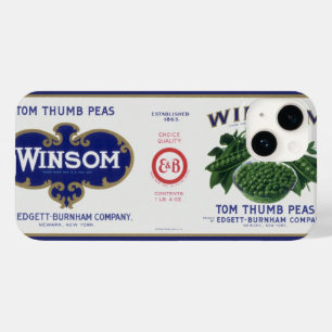 Coque Pour iPhone 14 Art d'étiquette de conserve de légumes anciens, Wi