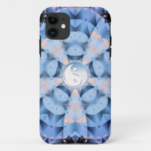 Coque iPhone 11 Art d'étoile d'hiver de Yin Yang personnalisable