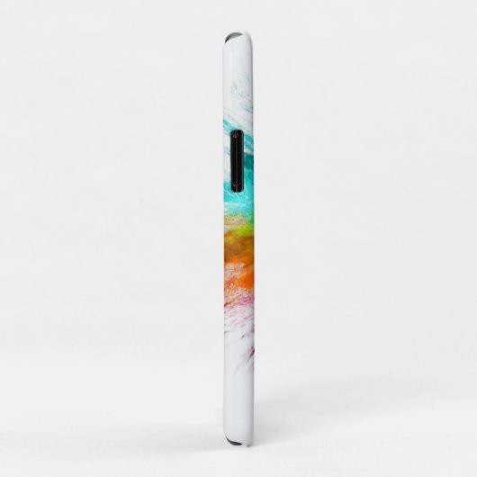 Coques Case-Mate iPhone Art du centre d'éclatement de couleur (Dos/Droite)