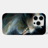 Coques Case-Mate iPhone Art du chat céleste – Regard étoilé (Verso (horizontal))