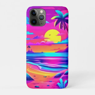 Case-Mate iPhone Case Art du coucher de soleil sur la plage de Neon