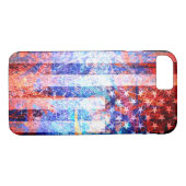 Coques Case-Mate iPhone Art du drapeau américain #5 (Dos (Horizontal))