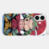 Coques Case-Mate iPhone art du guerrier grenouille samouraï (Verso (horizontal))